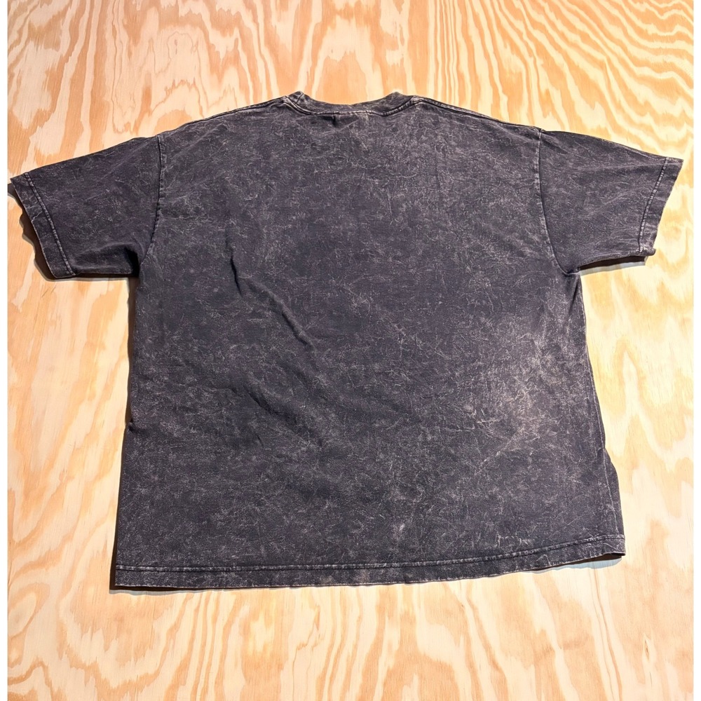 BC Ethic AC/DC Graphic T-Shirt Mens XL Grey Acid Wash Mineral Wash Made in USA - Picture 2 of 5